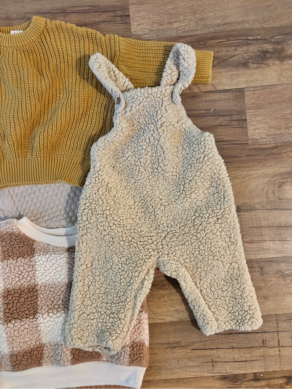 Zara Baby Boy Sherpa Overalls